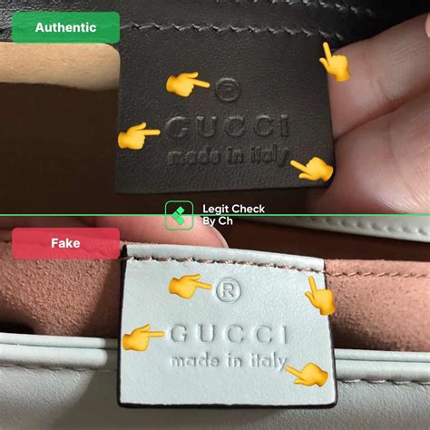 gucci marmont fake vs real|authentic gucci handbags.